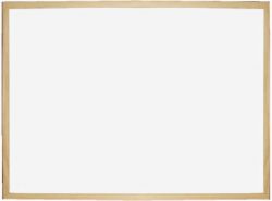 Single Wood Framed Magnetic Whiteboard